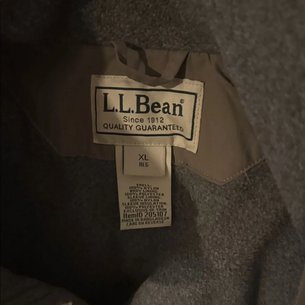 L.L. Bean Men's Tan Bomber Jacket - Picture 2 of 4